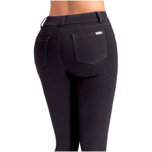 Lowla Fashion Shapewear 218300 Jean Clásico Levanta Cola con Faja Interna