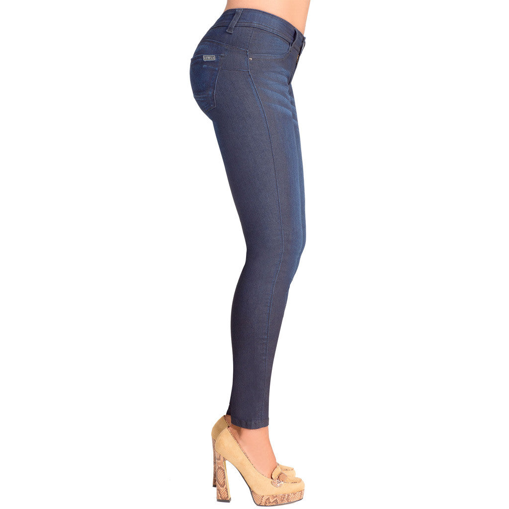 Lowla Fashion Shapewear 218236 Pantalones Skinny Jeans para Mujer Levanta Glúteos