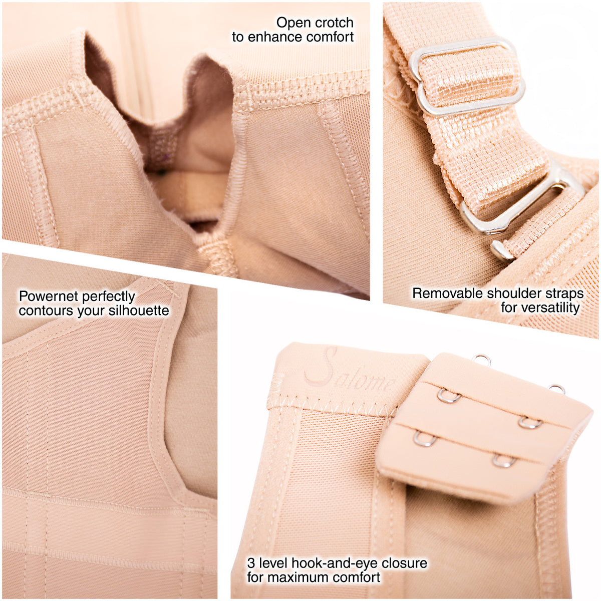 Fajas Salome 0217 Women's Postsurgery Body Shaper Levanta Glúteos