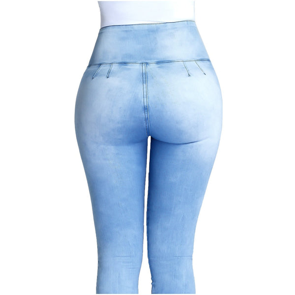 Lowla 239257 Jeans Capri Colombianos Levanta Cola con Faja Interna