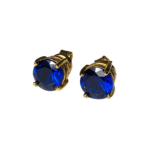 14k Gold Stud Earrings Aretes de Oro 14 Quilates