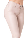 Lowla CCS2B0719 Pantalon Tipo Cuero Pretina Ancha