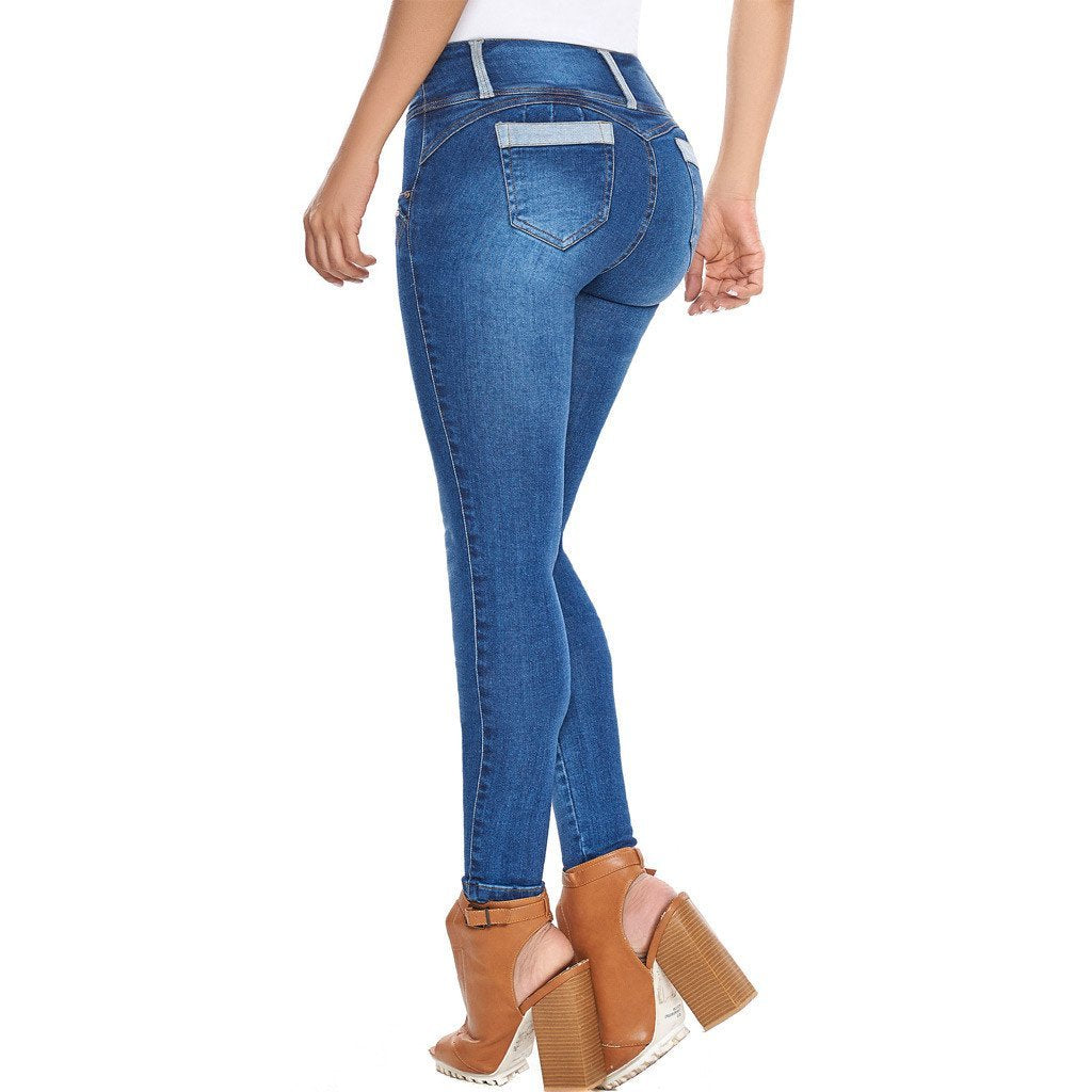LT.ROSE 2017 Jeans Levanta Pompas Talle Medio De Mujer