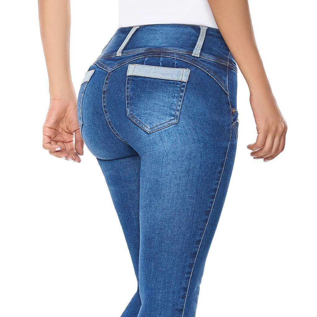 LT.ROSE 2017 Jeans Levanta Pompas Talle Medio De Mujer